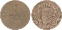 Württemberg 1/2 Kreuzer 1/2 Kreuzer 1855 Typ 1840-1856 (Württemberg, Wilhelm I) -