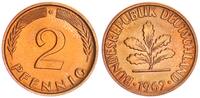 BRD 2 Pfennig Aus Originalrolle -