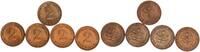 BRD 5x 2 Pfennig Aus Originalrolle -