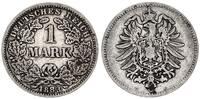 Deutschland / Kaiserreich 1 Mark seltener Jahrgang/Mzz. Auflage 91.000 Stück -