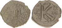 Antike / Byzanz Tiberius II. Constantinus Halbfollis Byzanz Tiberius II. Constantinus Theoupolis Bronze Halbfollis -