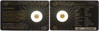 Ruanda 10 FRW Gold Icons of the World Kookaburra -