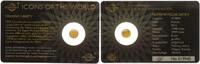 Ruanda 10 FRW Gold Icons of the World Walking Liberty -