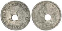 BRD 50 Pfennig Bank d. Länder Zeitgenössische Umlauffälschung in Blei-Zinn gelocht -
