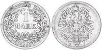 Deutschland / Kaiserreich 1 Mark J.9 -