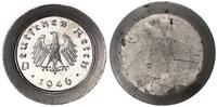 Deutschland / Alliierte Besetzung 10 Pfennig Probe,Abschlag der Adlerseite auf Kupfer-Nickel-Schrötling -