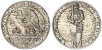 Kaiserreich 25 Pfennig Probe , Ritter mit Schwert, Adler von der Seite -