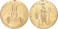 Deutschland Religiöse Medaille Herz Jesu mit hl. Michael Heiligenmedaille, Silber vergoldet -
