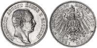 Kaiserreich-Sachsen 3 Mark König Friedrich August III. -