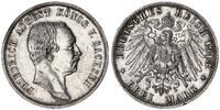 Kaiserreich-Sachsen 3 Mark König Friedrich August III. -