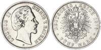 Deutsches Kaiserreich - Bayern 5 Mark Ludwig II. -