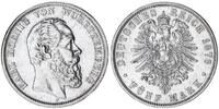 Deutsches Kaiserreich-Württemberg 5 Mark König Karl -
