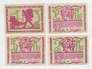 Deutschland/ Großbreitenbach 6 Scheine zu 10 Pf - 50Pf Deutschland/ Großbreitenbach, 6 Scheine zu 10 Pf - 50Pf -