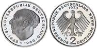 Deutschland 2 DM Heuss J.407 seltene Fehlprägung mit alter Randschrift -