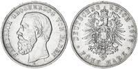 Kaiserreich - Baden 5 Mark Friedrich I. A mit Querstrich -