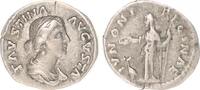 Antike / Römische Kaiserzeit/Faustina II Denar Faustina Minor Denar mit Rückseitendarstellung Iuno n.l. stehend -