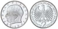 2 DM 1967 G Deutschland - BRD Max Planck Kursmünze Stempelglanz aus Orignalrolle
