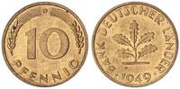Bundesrepublik Deutschland - BRD 10 Pfennig Bank Deutscher Länder -