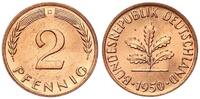 BRD 2 Pfennig Kursmünze J.381 -