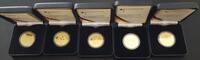 BRD Lot 5x 100€ Gold Anlageposten -