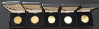 BRD Lot 5x 100€ Gold Anlageposten -