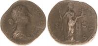 Antike / Kaiserzeit Sesterz Faustina Filia (II) Sesterz Fecunditas n.r. stehend -