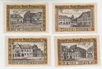 Deutschland / Domnau, Ostpreußen 4 Notgeldscheine Stadt, 4 Notgeldscheine -