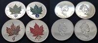Kanada Lot 4 x 5 Dollar Maple Leaf Privy Mark Frieden -