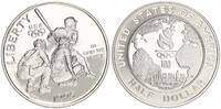 USA 1/2 Dollar Olympische Sommerspiele in Atlanta - Baseball -