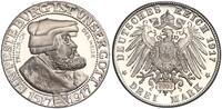 Kaiserreich, Sachsen 3 Mark Nachprägung Friedrich der Weise -