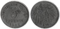 Kaiserreich 5 Pfennig Ersatzmünzen des 1. Weltkriegs Fehlprägung ohne Riffelrand -