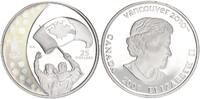 Kanada 25 Dollars XXI. Olympische Winterspiele, Vancouver -Atleten mit Flagge -