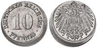 Deutschland / Kaiserreich 10 Pfennig Fehlprägung: 15% dezentriert J.13 -