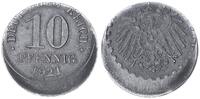 Deutschland / Kaiserreich 10 Pfennig J.298 Fehlprägung: 20 % dezentriert -