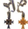 3. Reich Orden Mutterkreuz in Bronze mit Band -