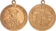 Deutschland Medaille Kaiserreich Bronze 1883 Medaille auf Luthers 400. Geburtstag 1883 -