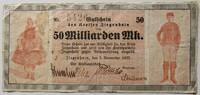 Ziegenhain, Hessen 50 Milliarden Mark Kreis, Notgeld -