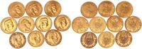 Preußen 10x 20 Mark Gold Wilhelm I. und II. / Friedrich Anlegerposten -