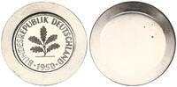 Deutschland 10 Pfennig Probe,Abschlag der Baumseite auf Silberschrötling -
