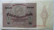 Deutsches Reich 5 Millionen Mark Serie C, Medaillon-Schein -