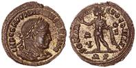 Antike / Römische Kaiserzeit Follis Constantinus Bronzemünze Sol steht n.l. Top-Erhaltung, Silbersud -