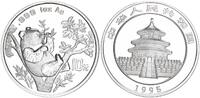 China 10 Yuan Panda langer Zweig, 1 Unze Silber -
