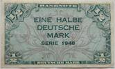 BRD 1/2 Deutsche Mark Bank deutscher Länder, ohne Kenn-Buchstabe und Serie -