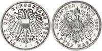 Lübeck - Deutsches Kaiserreich 5 Mark Hansestadt -