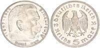 3. Reich 5 Mark Paul von Hindenburg -