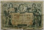 Österreich 5 Gulden nur noch selten angeboten!, sehr attraktiver Schein -