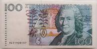 Schweden 100 Kronen Carl von Linné, Unterschrift Urban Bäckström -