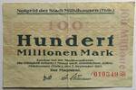 Mühlhausen, Thüringen 100 Millionen Mark Stadt -