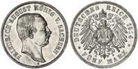 Sachsen 5 Mark König Friedrich August -