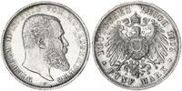 Württemberg 5 Mark Wilhelm II. 1903 F -
